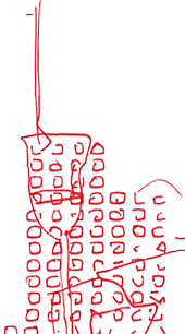 Hannes Kater  Detail einer Tageszeichnung, Dezember 2022