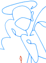 Hannes Kater  Detail einer Tageszeichnung auf Instagram, 2021