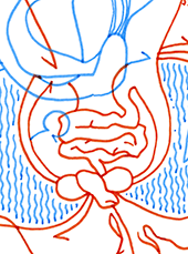 Hannes Kater  Detail einer Tageszeichnung, 2021