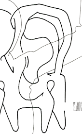 Hannes Kater  Detail einer Tageszeichnung, 2021