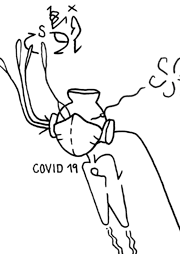 Hannes Kater  Detail einer Tageszeichnung, Februar 2022