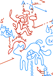 Hannes Kater  Detail einer Tageszeichnung auf Instagram, 2021