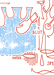 Hannes Kater  Detail einer Tageszeichnung auf Instagram, 2021