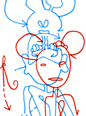 Hannes Kater  Detail einer Tageszeichnung auf Instagram, 2021