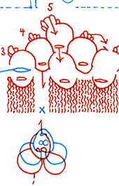 Hannes Kater  Detail einer Tageszeichnung auf Instagram, 2021