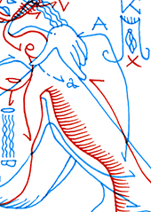 Hannes Kater  Detail einer Tageszeichnung auf Instagram, 2021