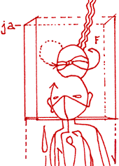 Hannes Kater  Detail einer Tageszeichnung auf Instagram, 2021