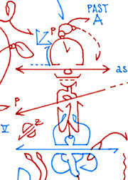 Hannes Kater  Detail einer Tageszeichnung auf Instagram, 2021