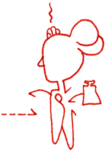 Hannes Kater  Detail einer Tageszeichnung auf Instagram, 2021