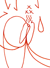 Hannes Kater  Detail einer Tageszeichnung