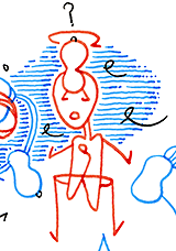 Hannes Kater  Detail der Tageszeichnung vom 08.01.2018