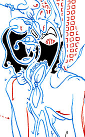 Hannes Kater  Detail einer Tageszeichnung