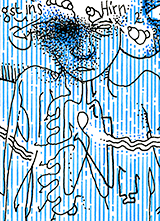 Hannes Kater  Detail einer Tageszeichnung