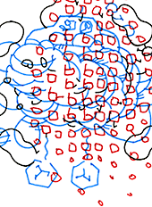 Hannes Kater  Detail einer Tageszeichnung