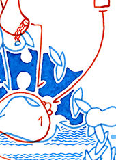 Hannes Kater  Detail einer Tageszeichnung auf Instagram, 2021