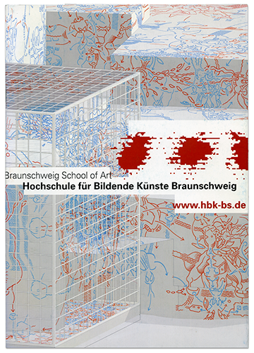 HBK-Braunschweig Werbebroschüre, 2000. Cover von Hannes Kater
