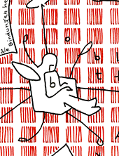 Hannes Kater  Detail einer Tageszeichnung aus der 16. KW 2020 auf Instagram