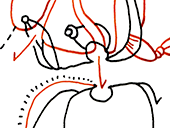 Hannes Kater  Detail einer Tageszeichnung