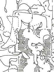 Hannes Kater  Detail einer Tageszeichnung