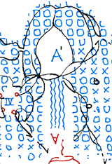 Hannes Kater  Detail einer Tageszeichnung