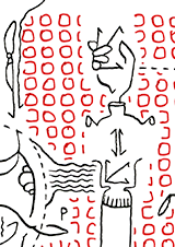 Hannes Kater  Detail einer Tageszeichnung