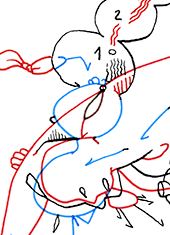 Hannes Kater  Detail einer Tageszeichnung