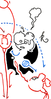 Hannes Kater  Detail einer Tageszeichnung aus der 42. KW auf Instagram