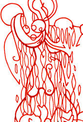 Hannes Kater  Detail einer Tageszeichnung aus der 49. KW auf Instagram