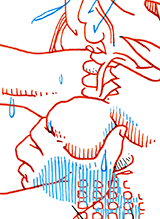 Hannes Kater  Detail Tageszeichnung vom 04.01.2019 auf Instagram