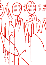 Hannes Kater  Detail Tageszeichnung vom 07.01.2019 auf Instagram