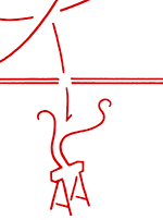 Hannes Kater  Detail der Tageszeichnung vom 09.02.2019 auf Instagram