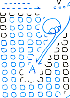 Hannes Kater  Detail der Tageszeichnung vom 14.02.2019 auf Instagram