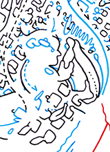 Hannes Kater  Detail einer Tageszeichnung aus der 23. KW auf Instagram