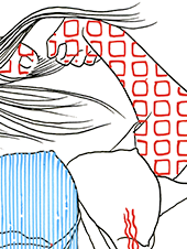 Hannes Kater  Detail einer Tageszeichnung aus der 20. KW auf Instagram