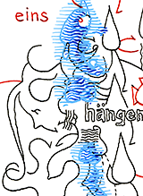 Hannes Kater  Detail einer Tageszeichnung aus der 23. KW auf Instagram