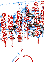 Hannes Kater  Detail Instagram-Zeichnung vom 05.09.2018