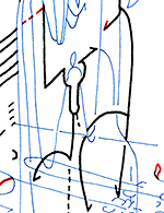 Hannes Kater  Detail Instagram-Zeichnung vom 14.09.2018