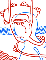 Hannes Kater  Detail Instagram-Zeichnung vom 28.09.2018