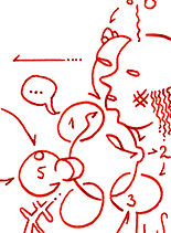 Hannes Kater  Detail Tageszeichnung vom 08.04.2017