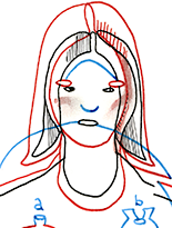 Hannes Kater  Detail Tageszeichnung vom 26..01.2018