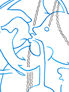 Hannes Kater  Detail der Tageszeichnung vom 08.01.2018