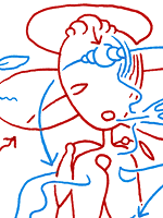 Hannes Kater  Detail Tageszeichnung vom 10.08.2016