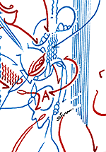 Hannes Kater  Detail der Tageszeichnung vom 16.11.2015