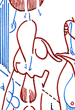 Hannes Kater  Detail der Tageszeichnung vom 19.11.2015