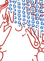 Hannes Kater  Detail der Tageszeichnung vom 23.12.2015