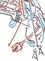 Hannes Kater  Detail der Tageszeichnung vom 08.01.2016