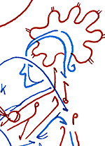 Hannes Kater  Detail Tageszeichnung vom 23.01.2016