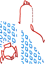 Hannes Kater  Detail Tageszeichnung vom 12.10.2016