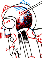 Hannes Kater  Detail Tageszeichnung vom 29.01.2015