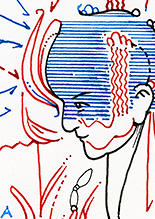 Hannes Kater  Detail Tageszeichnung vom 16.09.2015